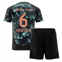 Bayern Munich Joshua Kimmich #6 Fußballbekleidung Auswärtstrikot Kinder 2024-25 Kurzarm (+ kurze hosen)